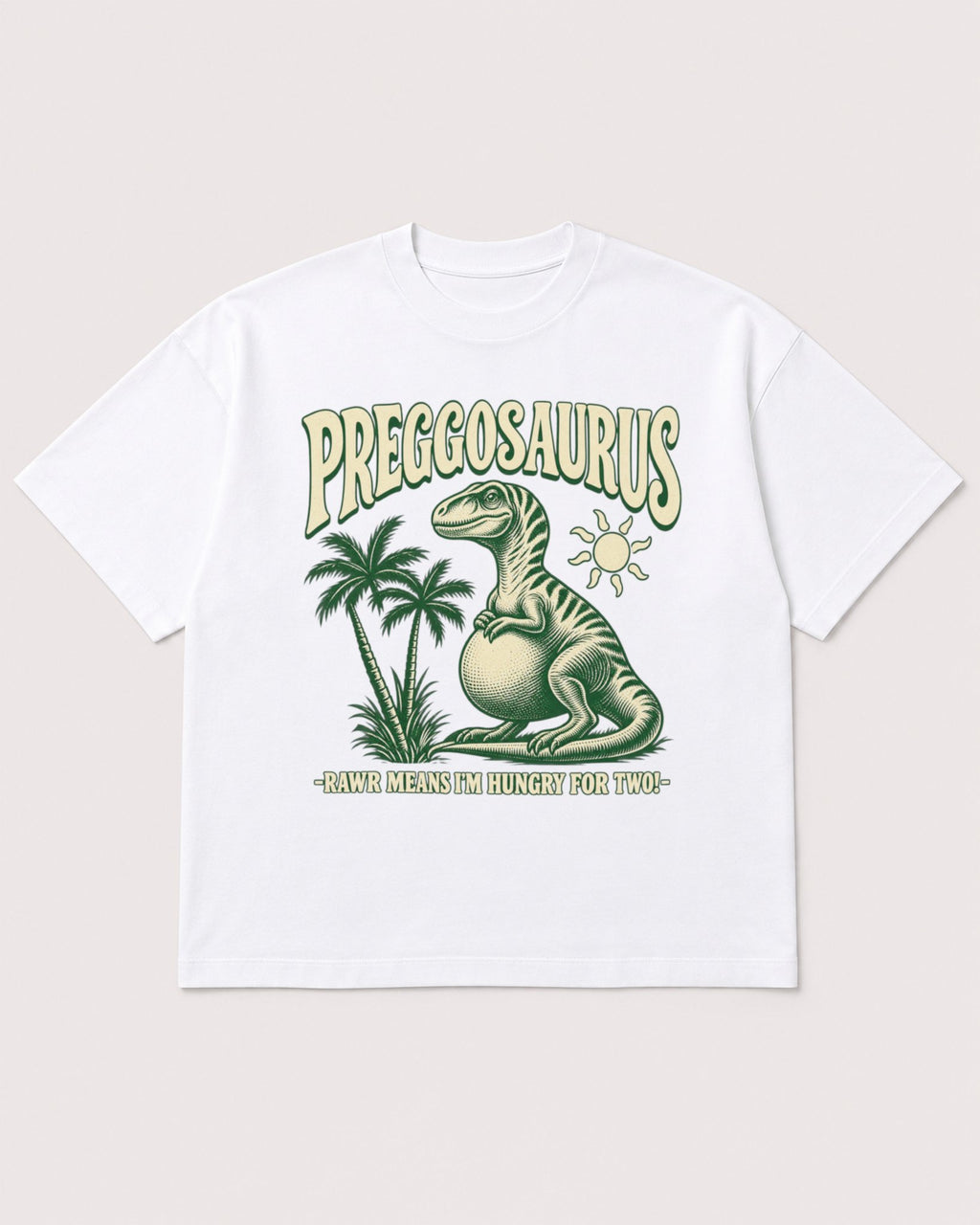 Mockup Boxy Heavyweight Tee White product