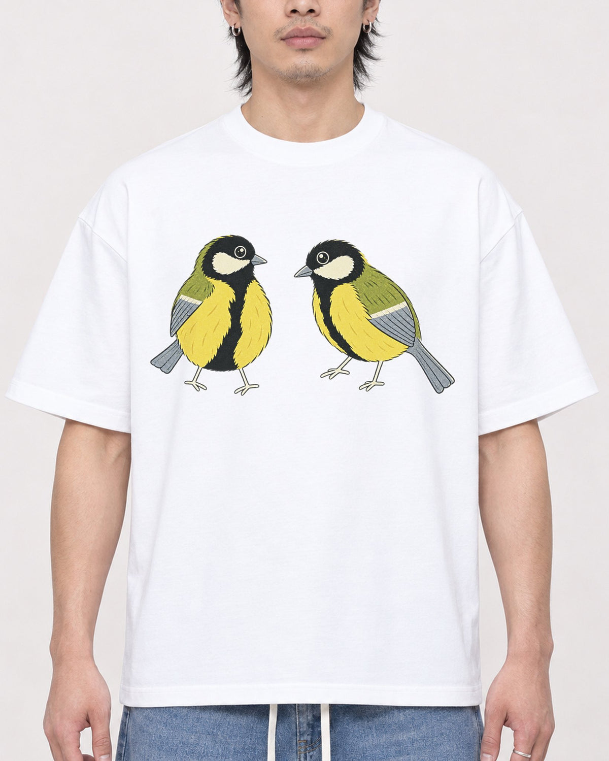 Mockup Boxy Heavyweight Tee White male close-up 23