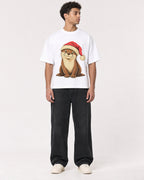 Mockup Boxy Heavyweight Tee White male full-body 10