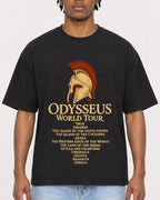 Mockup Boxy Heavyweight Tee Black male close-up 05