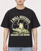 Mockup Boxy Heavyweight Tee Black male close-up 01