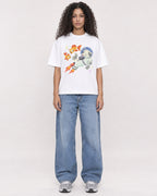 Mockup Boxy Heavyweight Tee White female full-body 10
