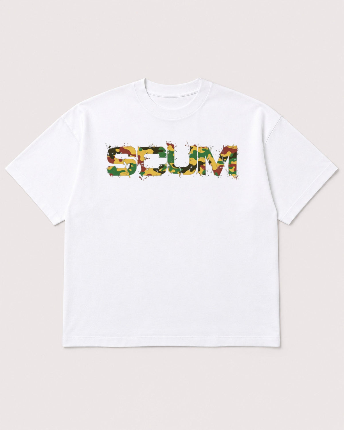 Mockup Boxy Heavyweight Tee White product