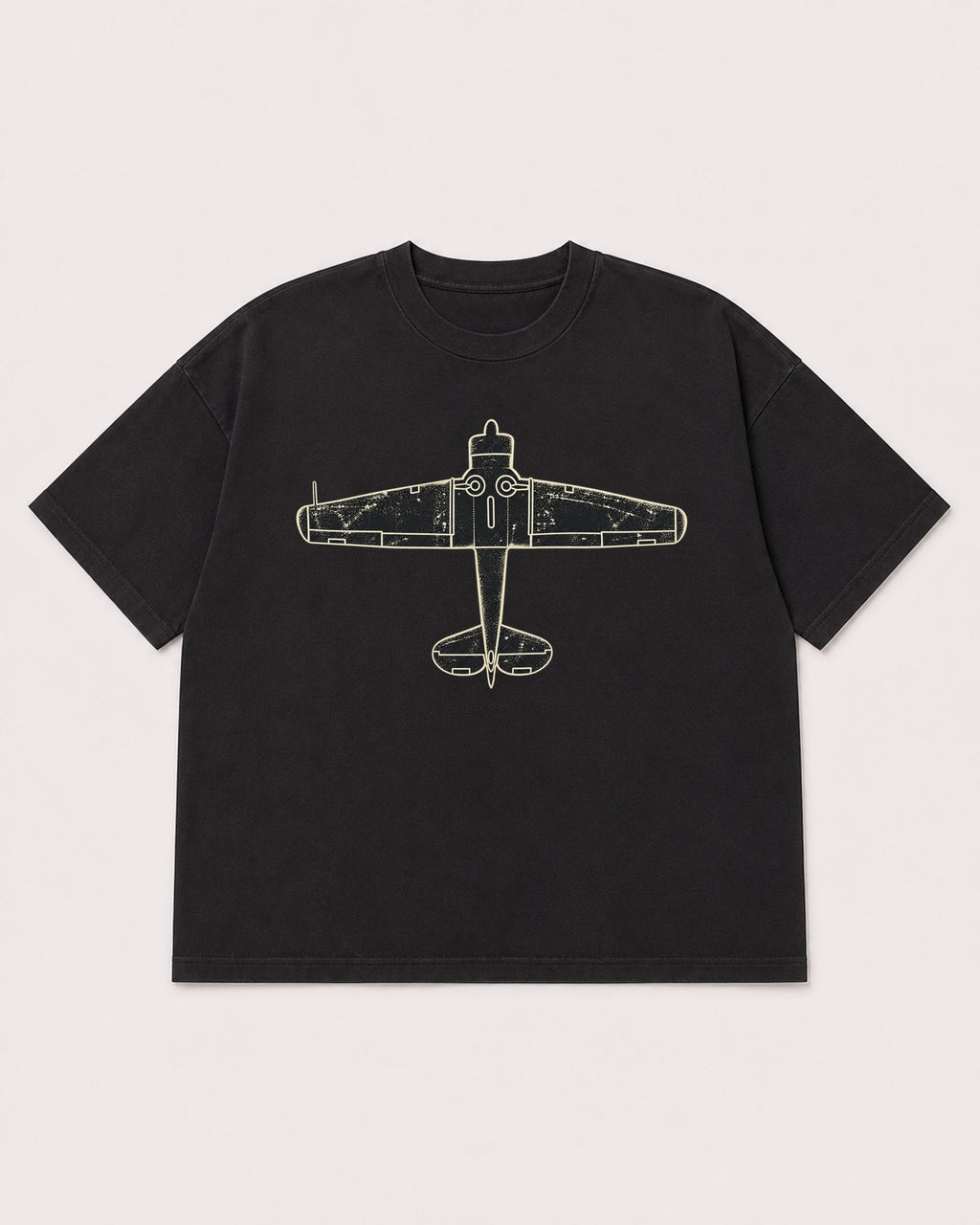 Mockup Boxy Heavyweight Tee Black product