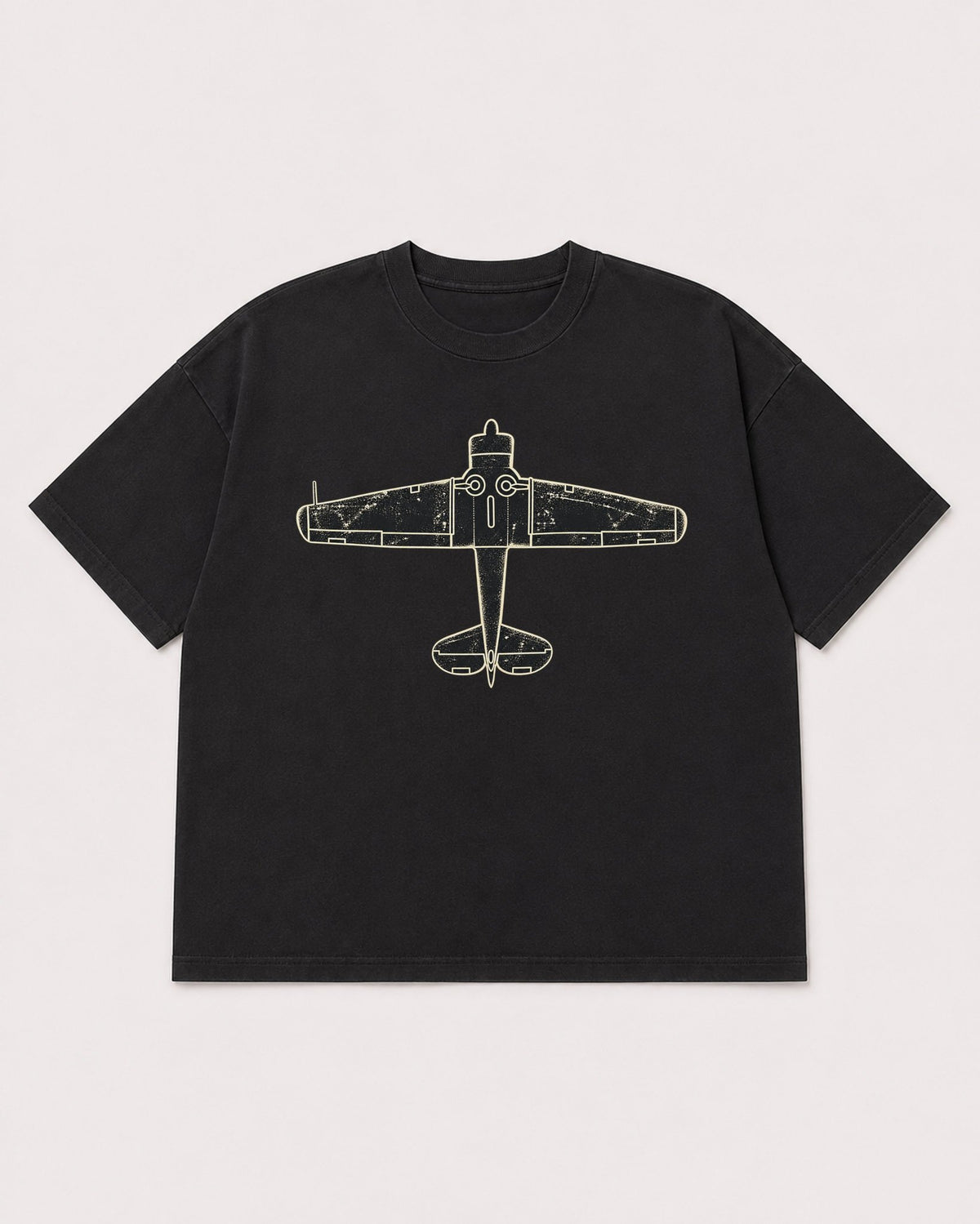 Mockup Boxy Heavyweight Tee Black product