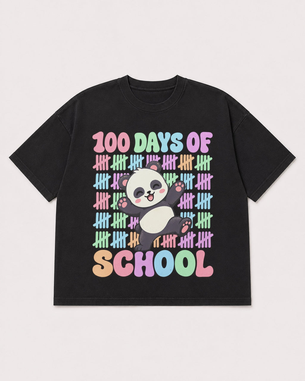 Mockup Boxy Heavyweight Tee Black product