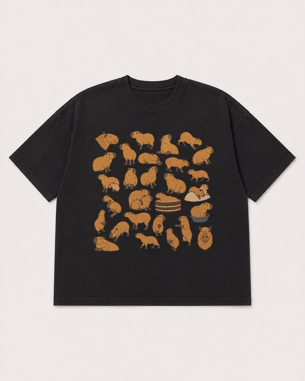 Mockup Boxy Heavyweight Tee Black product