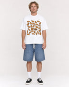 Mockup Boxy Heavyweight Tee White male full-body 28