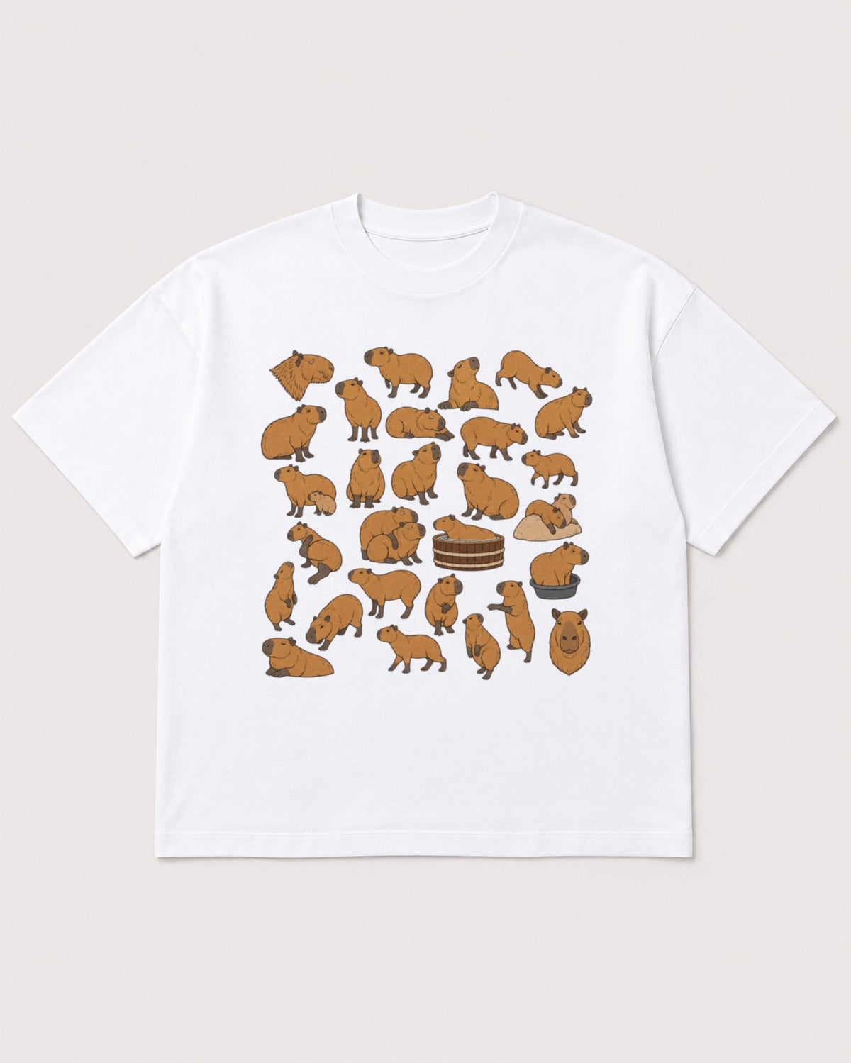 Mockup Boxy Heavyweight Tee White product