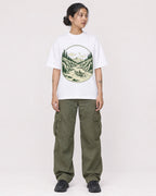 Mockup Boxy Heavyweight Tee White female full-body 12