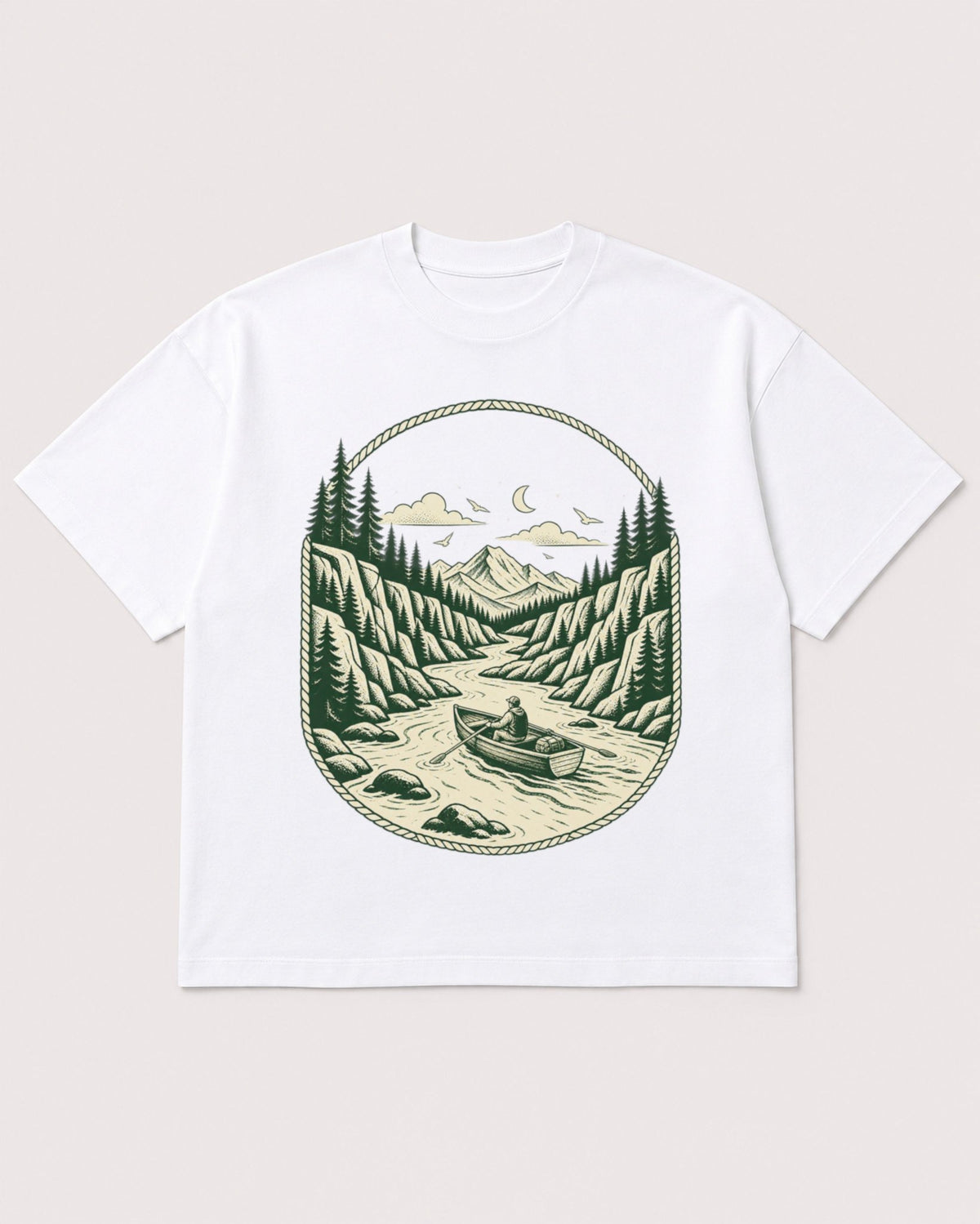 Mockup Boxy Heavyweight Tee White product