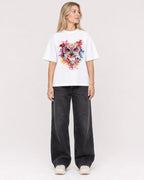 Mockup Boxy Heavyweight Tee White female full-body 08