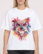 Mockup Boxy Heavyweight Tee White female close-up 08