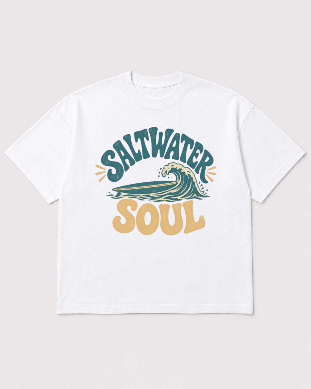 Mockup Boxy Heavyweight Tee White product