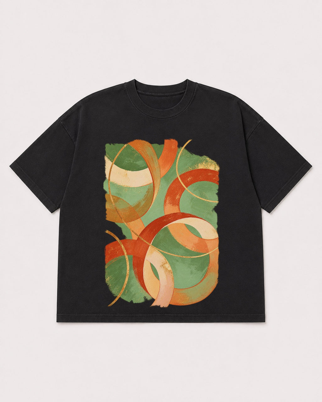 Mockup Boxy Heavyweight Tee Black product