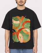 Mockup Boxy Heavyweight Tee Black male close-up 02