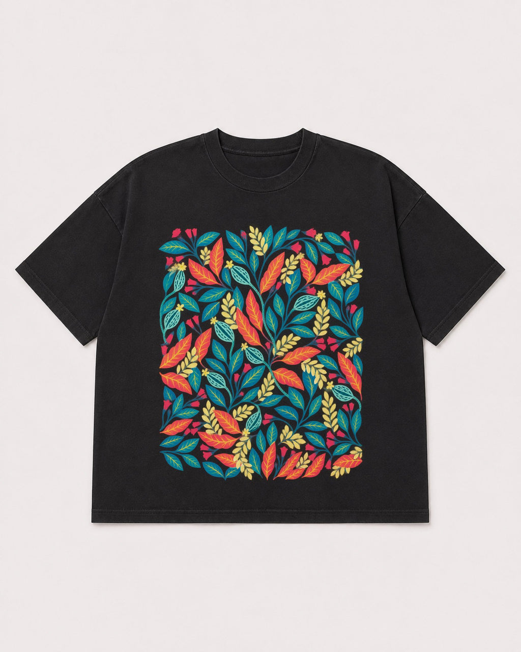 Mockup Boxy Heavyweight Tee Black product