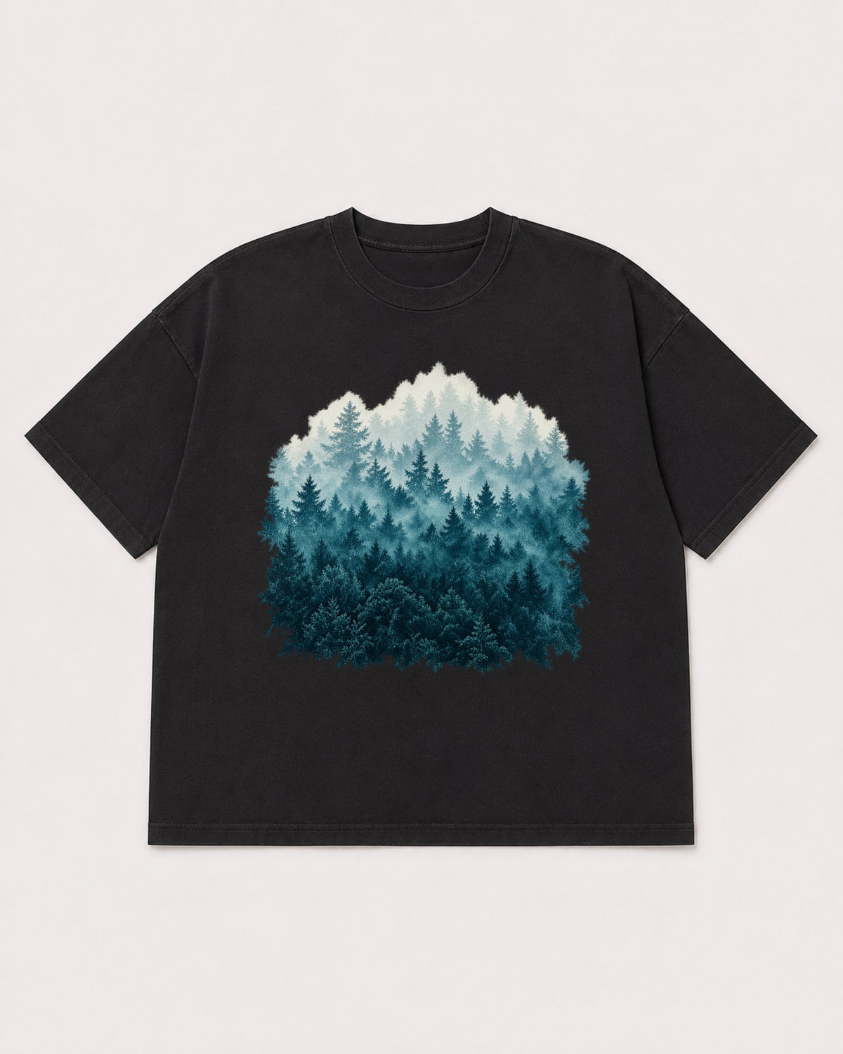 Mockup Boxy Heavyweight Tee Black product