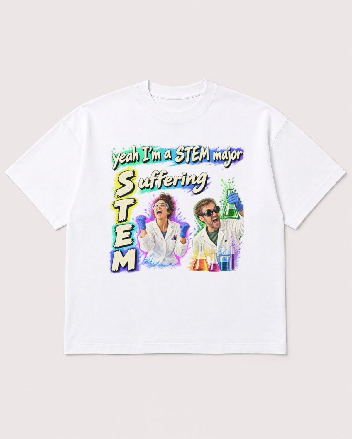 Mockup Boxy Heavyweight Tee White product