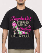 Mockup Boxy Heavyweight Tee Black male close-up 12