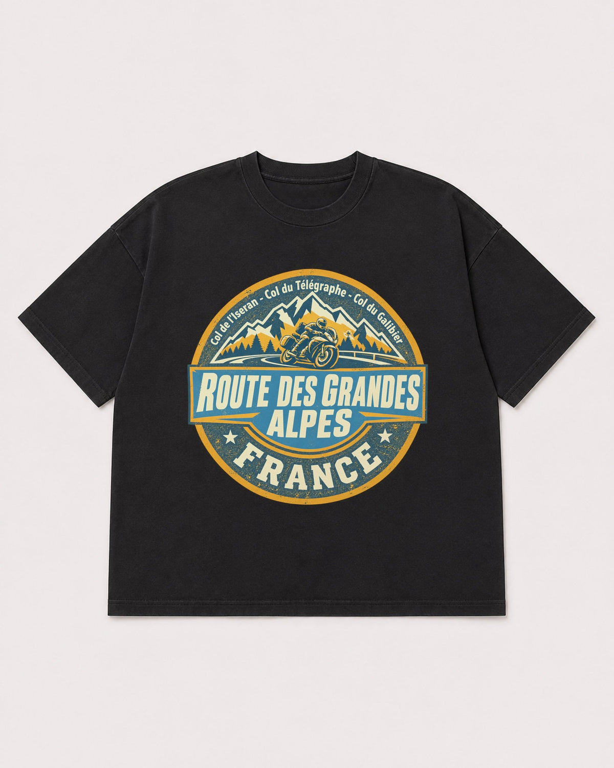 Mockup Boxy Heavyweight Tee Black product