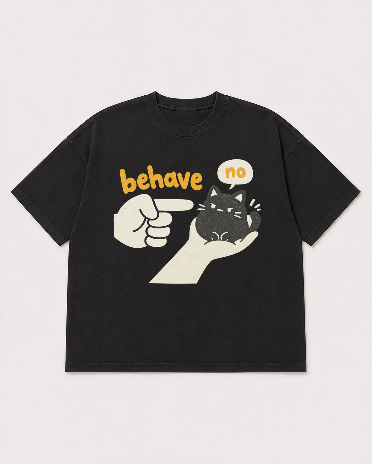 Mockup Boxy Heavyweight Tee Black product