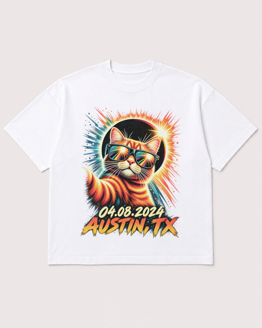 Mockup Boxy Heavyweight Tee White product