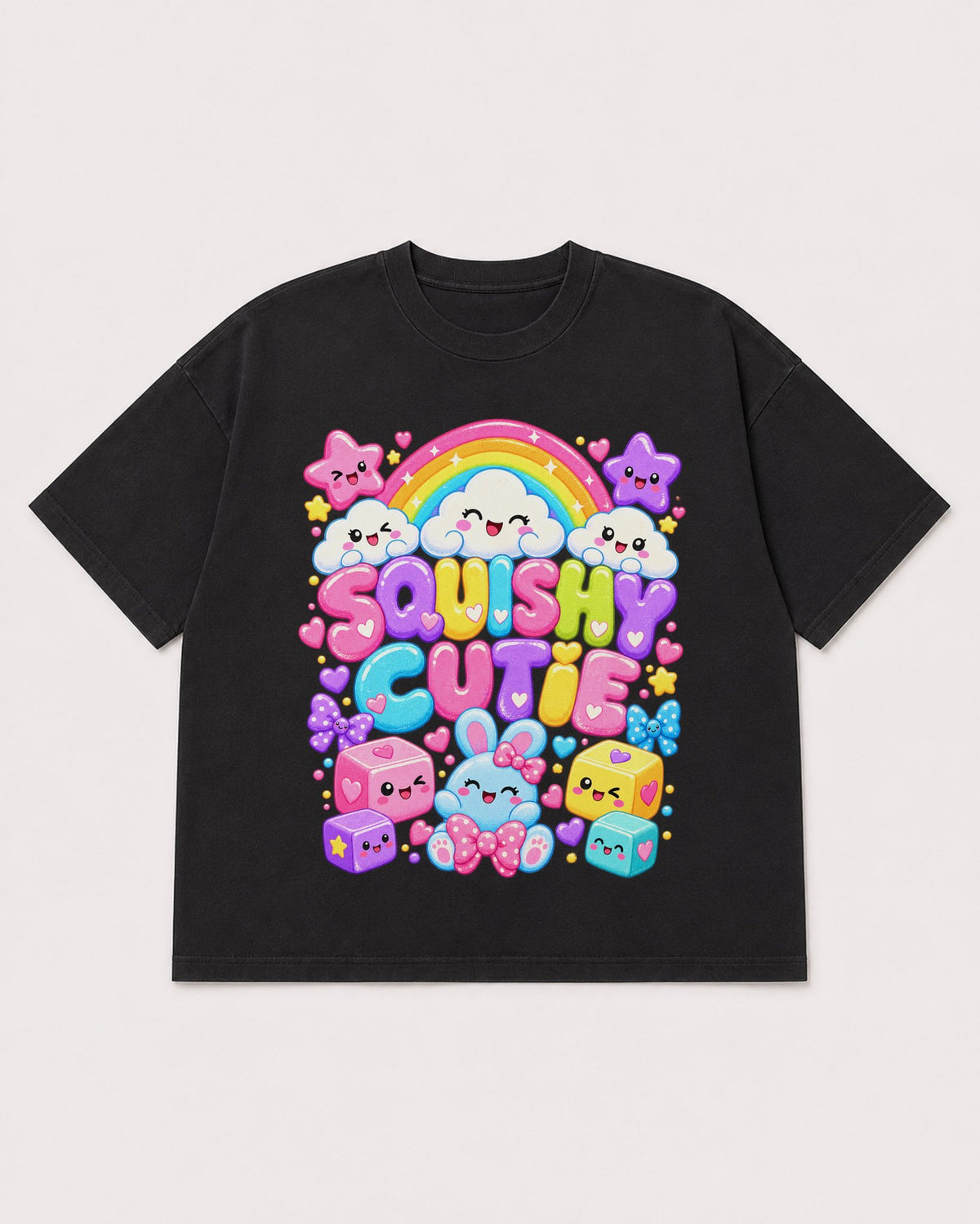 Mockup Boxy Heavyweight Tee Black product