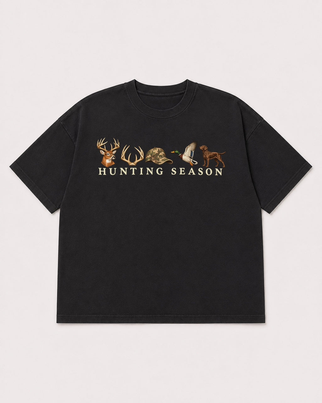 Mockup Boxy Heavyweight Tee Black product
