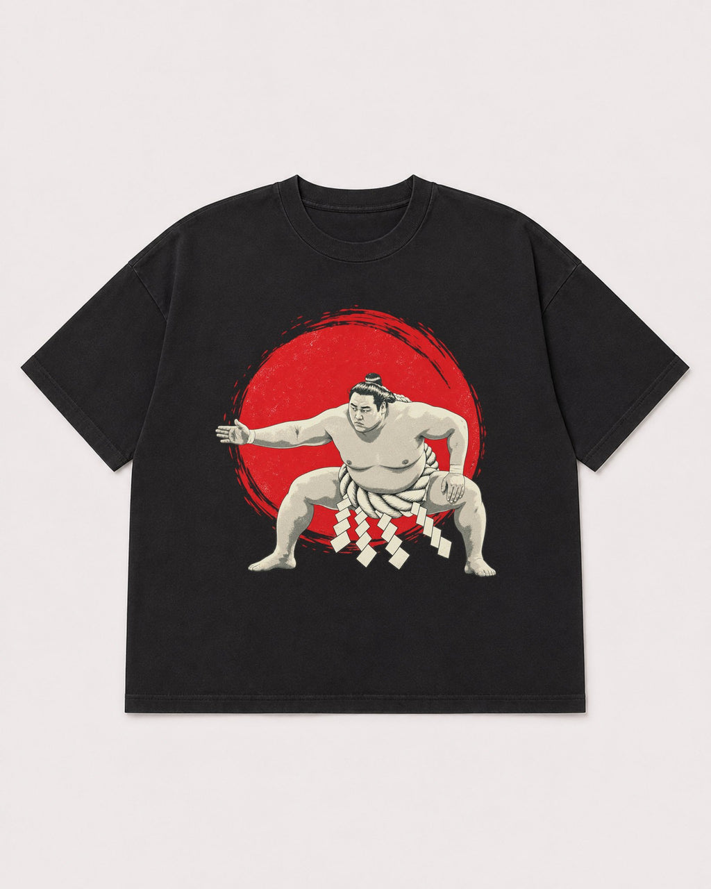 Mockup Boxy Heavyweight Tee Black product