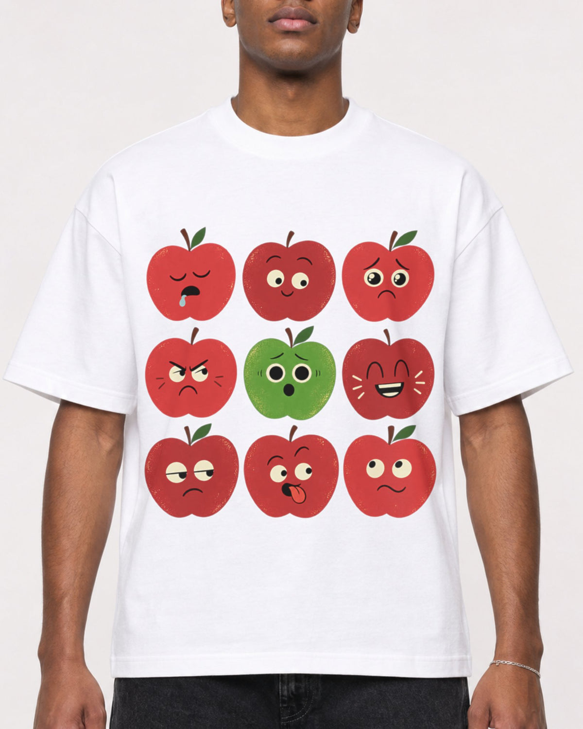 Mockup Boxy Heavyweight Tee White male close-up 15
