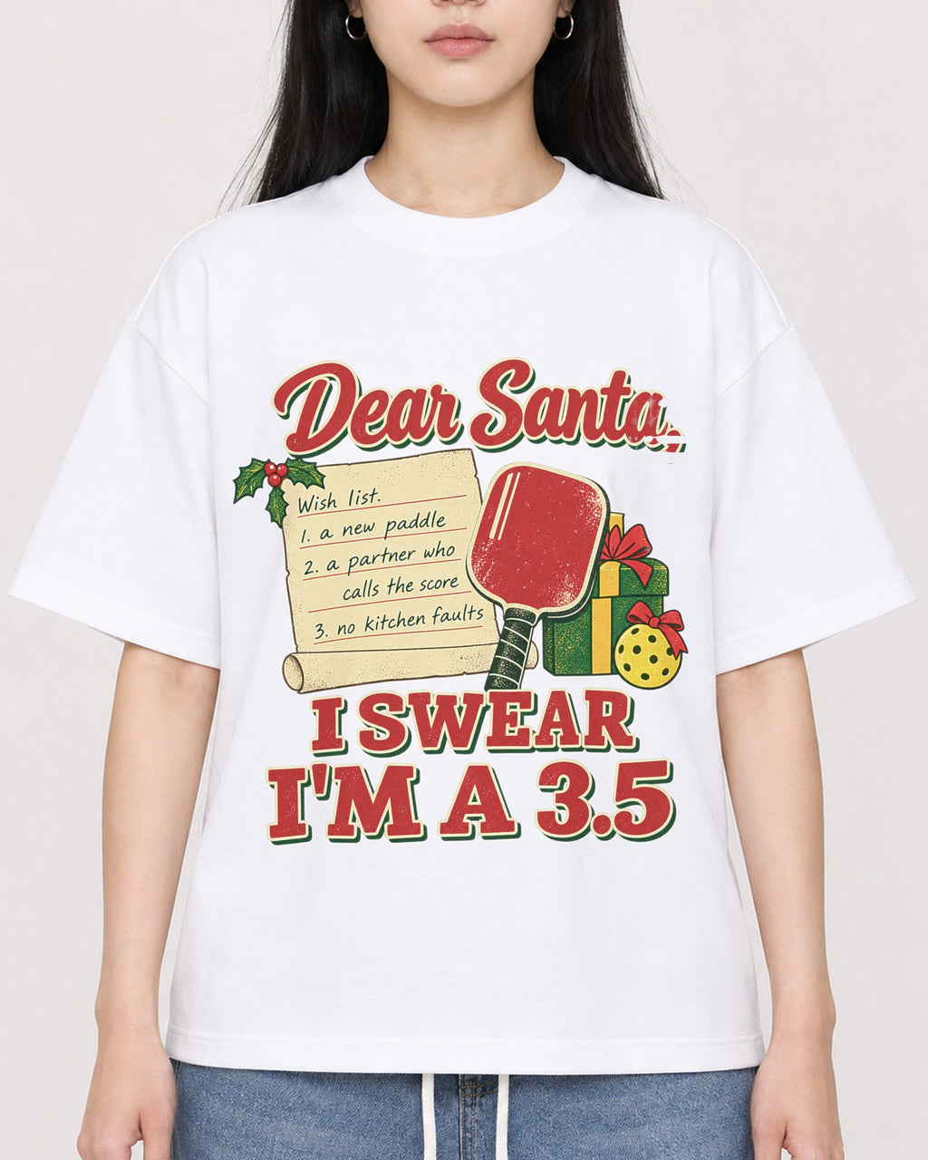 Mockup Boxy Heavyweight Tee White female close-up 01