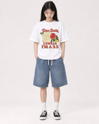 Mockup Boxy Heavyweight Tee White female full-body 01