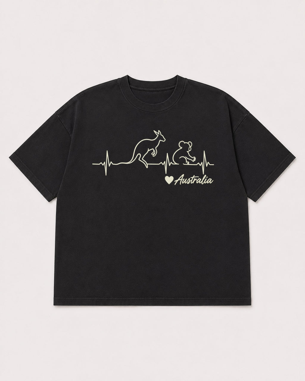 Mockup Boxy Heavyweight Tee Black product