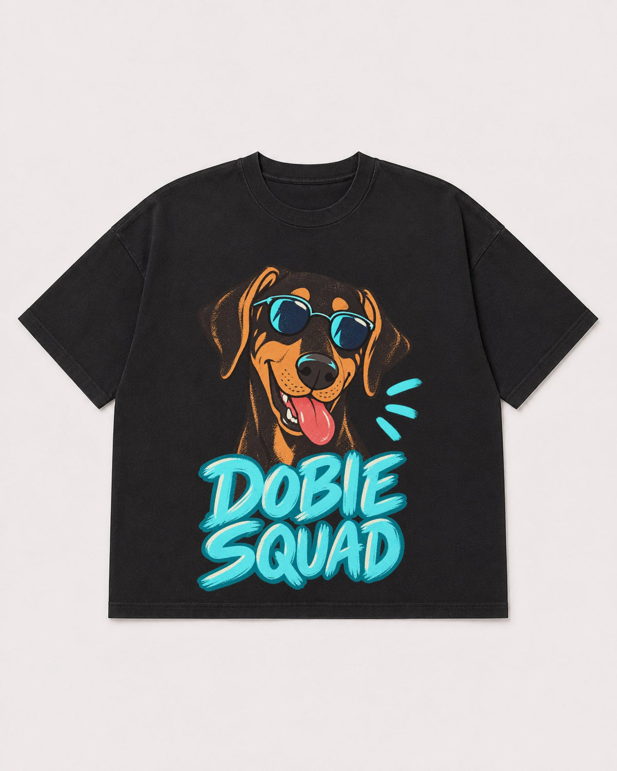 Mockup Boxy Heavyweight Tee Black product