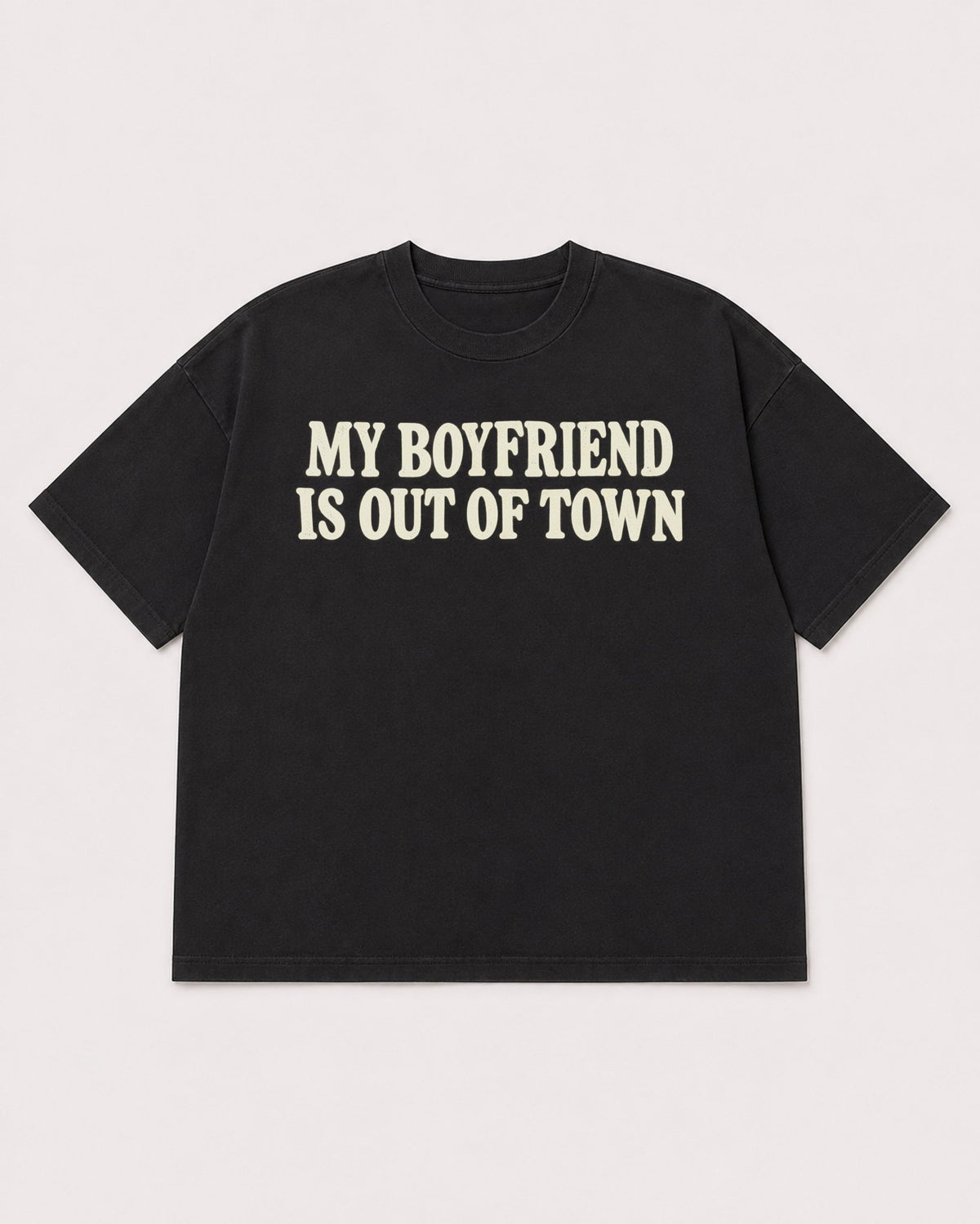 Mockup Boxy Heavyweight Tee Black product