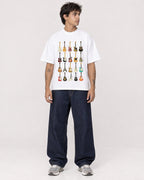 Mockup Boxy Heavyweight Tee White male full-body 06