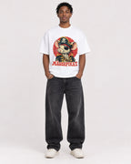 Mockup Boxy Heavyweight Tee White male full-body 05