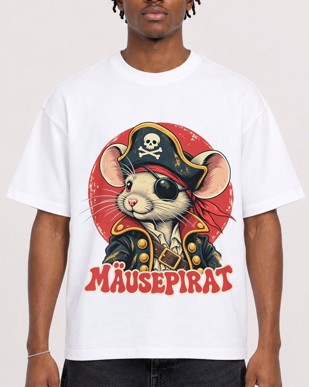 Mockup Boxy Heavyweight Tee White male close-up 05