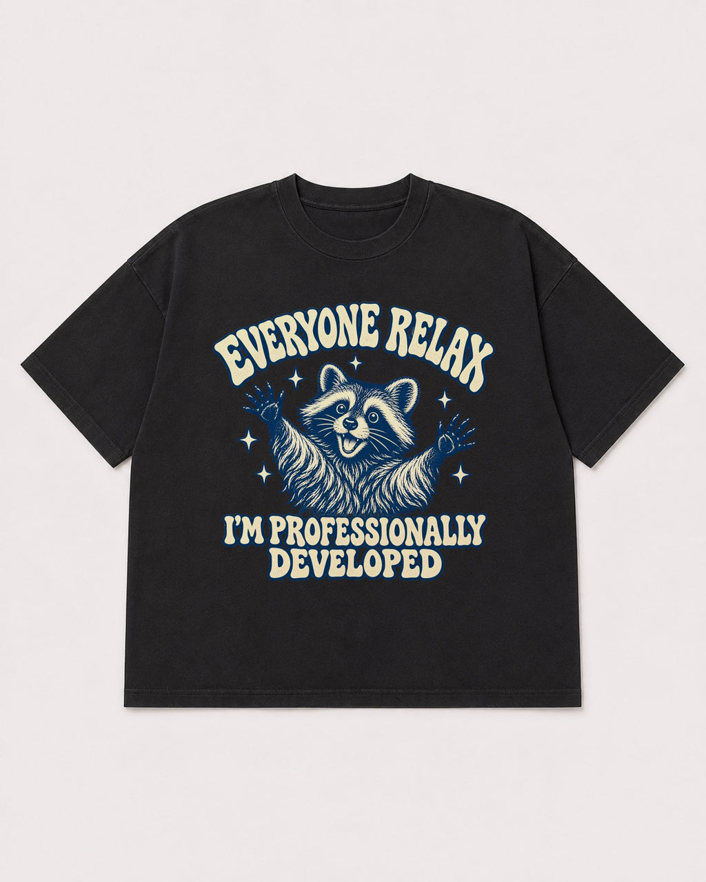Mockup Boxy Heavyweight Tee Black product