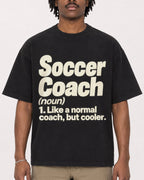 Mockup Boxy Heavyweight Tee Black male close-up 04
