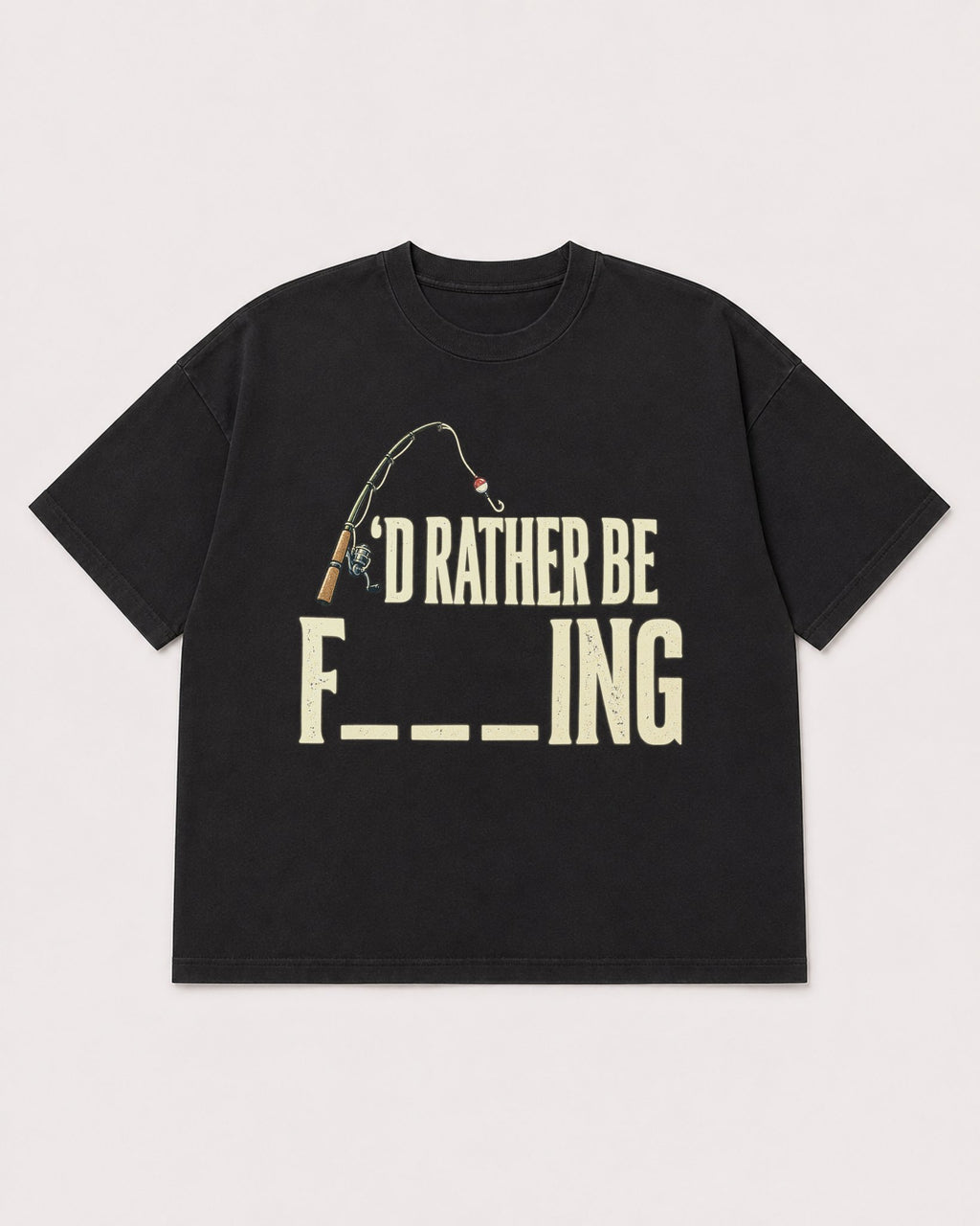 Mockup Boxy Heavyweight Tee Black product