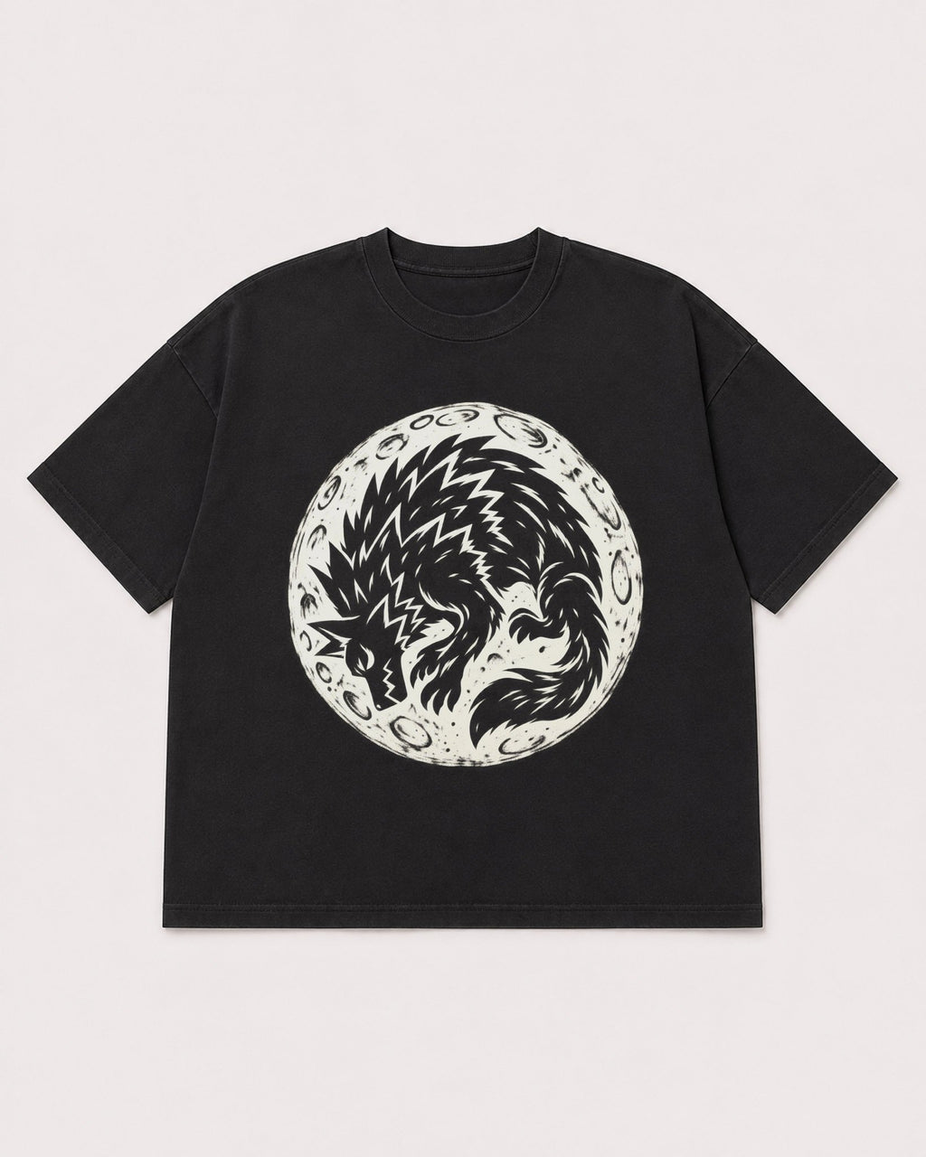 Mockup Boxy Heavyweight Tee Black product