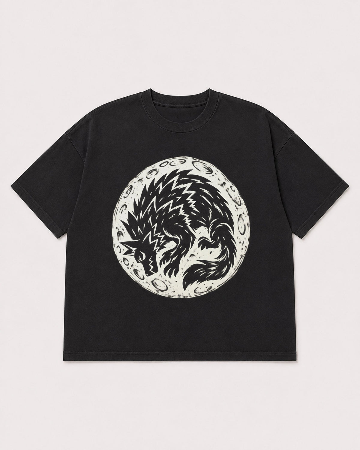 Mockup Boxy Heavyweight Tee Black product