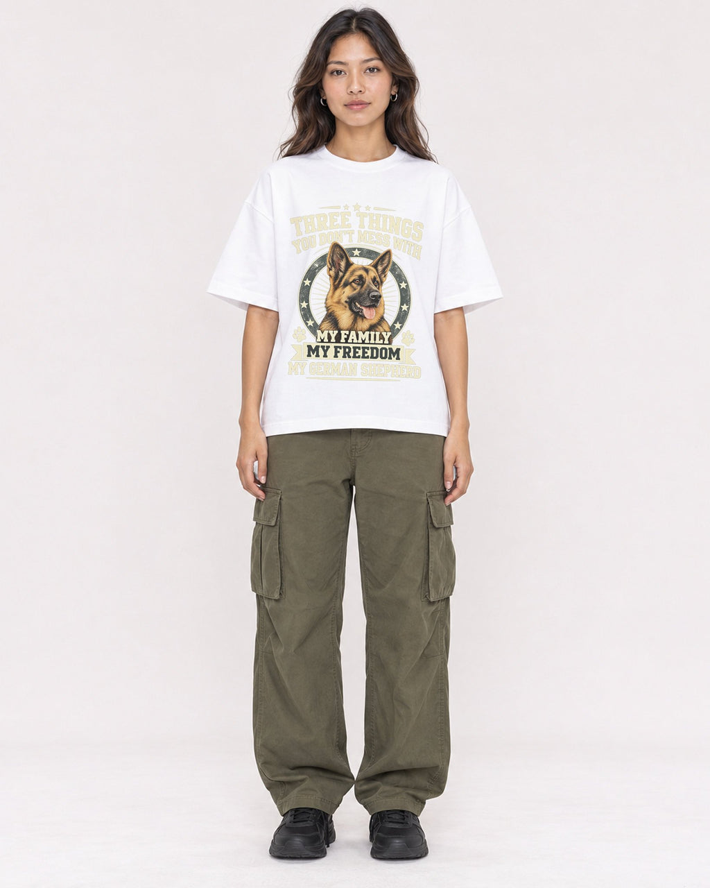 Mockup Boxy Heavyweight Tee White female full-body 02