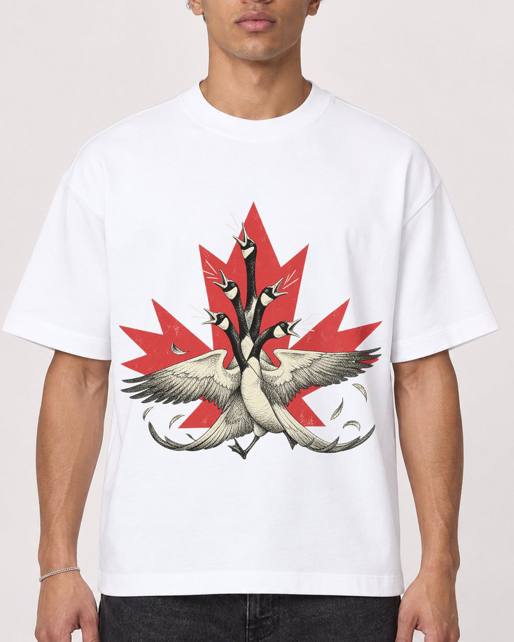 Mockup Boxy Heavyweight Tee White male close-up 20