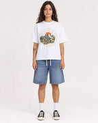 Mockup Boxy Heavyweight Tee White female full-body 06