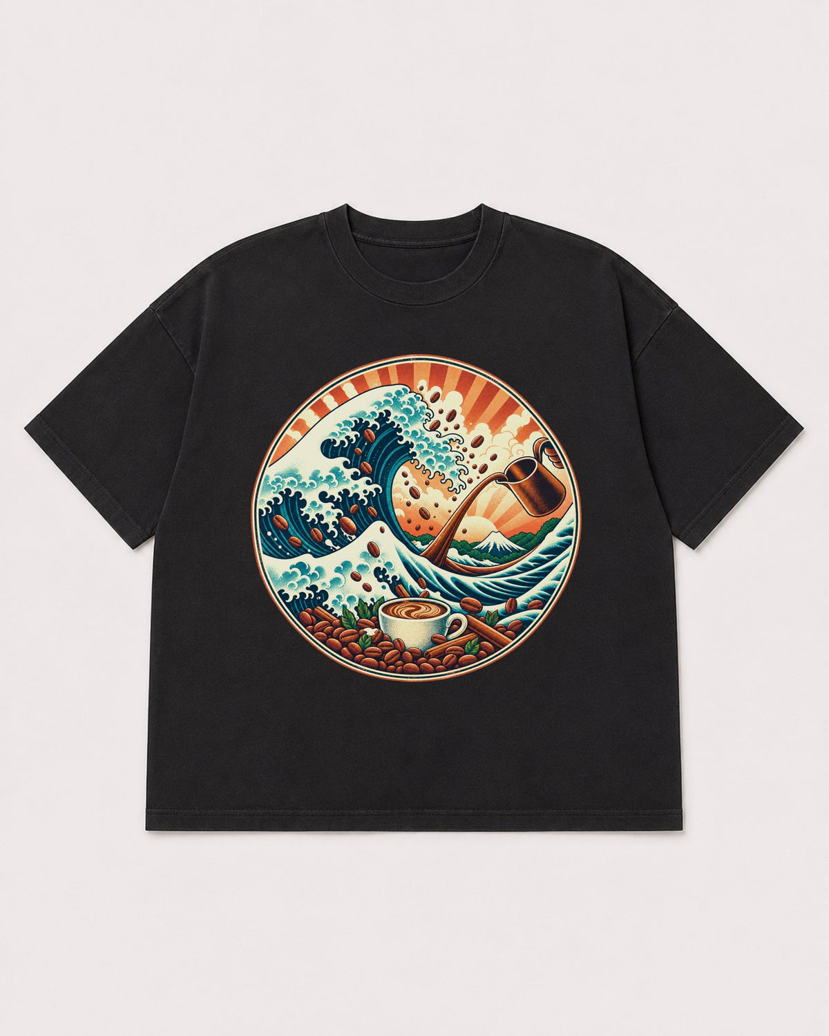 Mockup Boxy Heavyweight Tee Black product