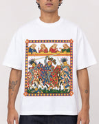 Mockup Boxy Heavyweight Tee White male close-up 06