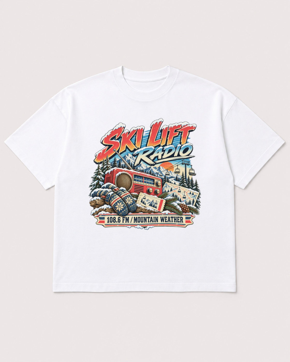Mockup Boxy Heavyweight Tee White product